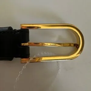 The Row | Accessories | The Row Freya Leather Belt Black  display picture 1